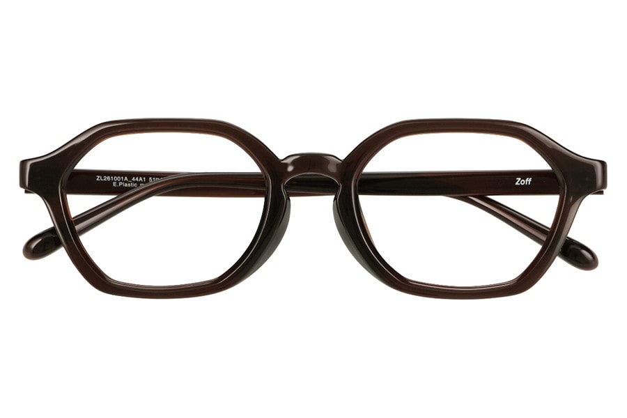 ウェリントン・ブラウン(クリア)のトレンドのメガネ