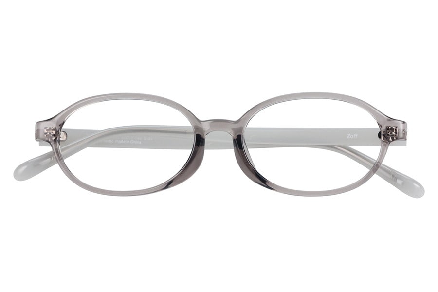オーバル・グレー(クリア)のトレンドのメガネ