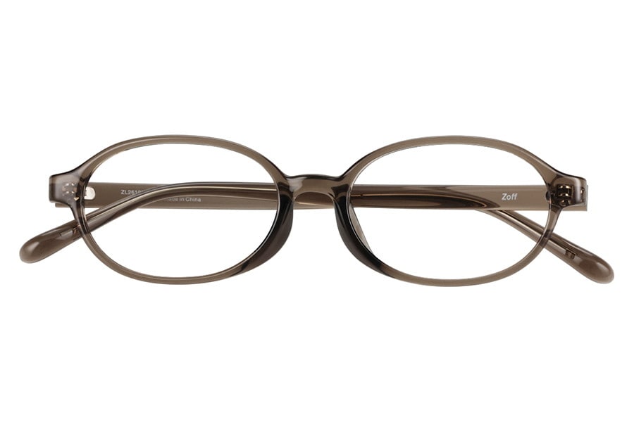 オーバル・ブラウン(クリア)のトレンドのメガネ