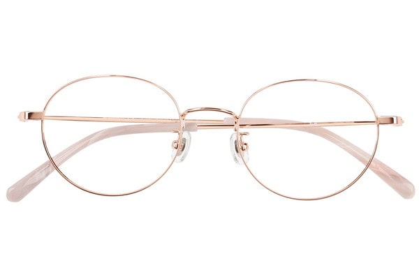 ボストン・ピンクのスモールサイズのメガネ