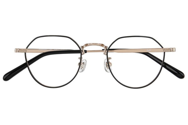 Zoff 洗練された印象のメタルフレーム ZK192002-14E1 ブラック アウトレット価格]洗練された印象のメタルフレーム(アウトレット店舗