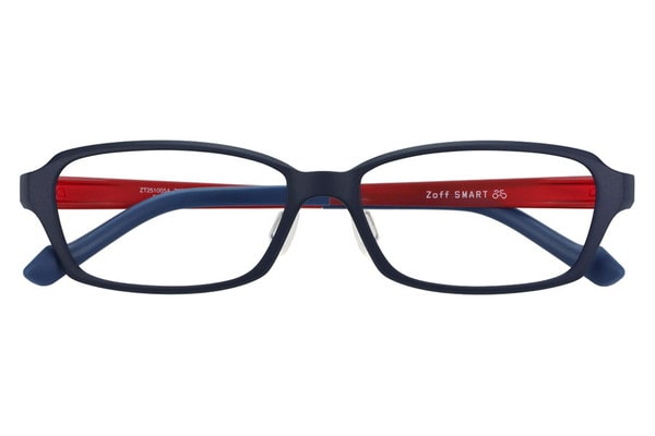 スクエア・ブルー(ネイビー)のメガネ