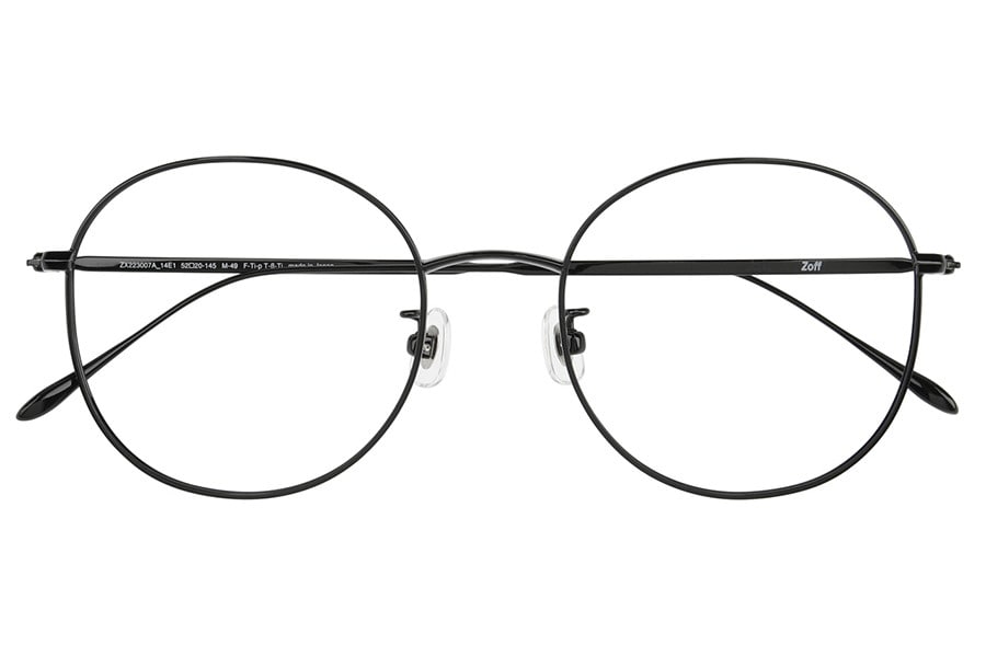 ブラックファッションメガネ 52-18-145 スペシャルプライス]MADE IN JAPAN(メイドインジャパン)(WEB限定商品