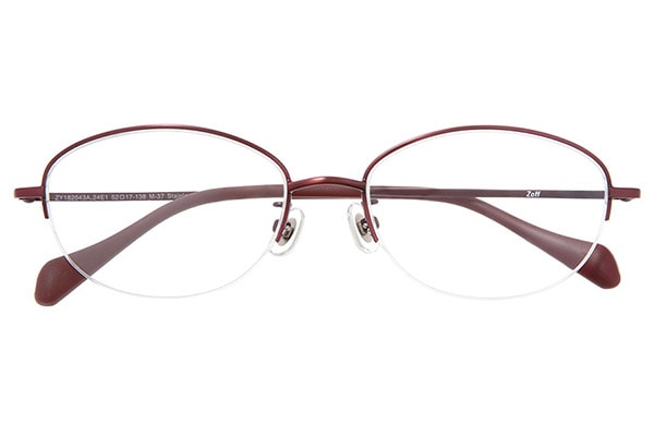 WOMEN'S BASIC ZY182043-24E1】(メガネ WOMEN オーバル レッド) メガネのZoffオンラインストア
