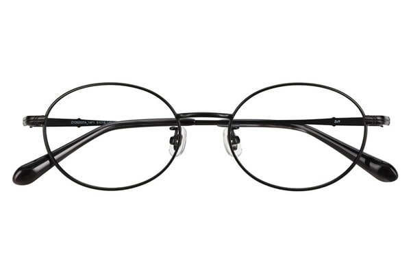 オーバル・ブラック(マット)のメガネ