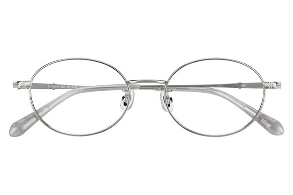オーバル・シルバーのメガネ