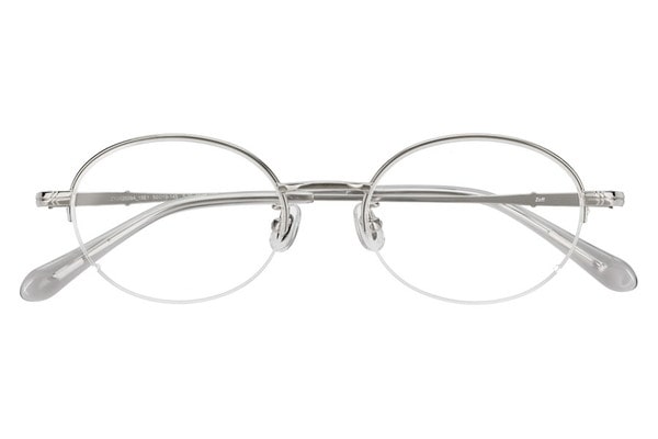 オーバル・シルバーのメガネ