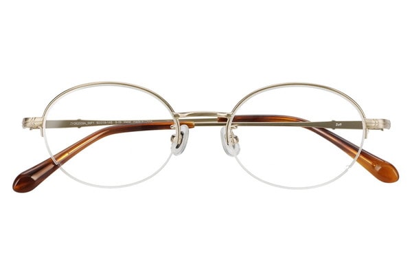 オーバル・ゴールド(マット)のメガネ