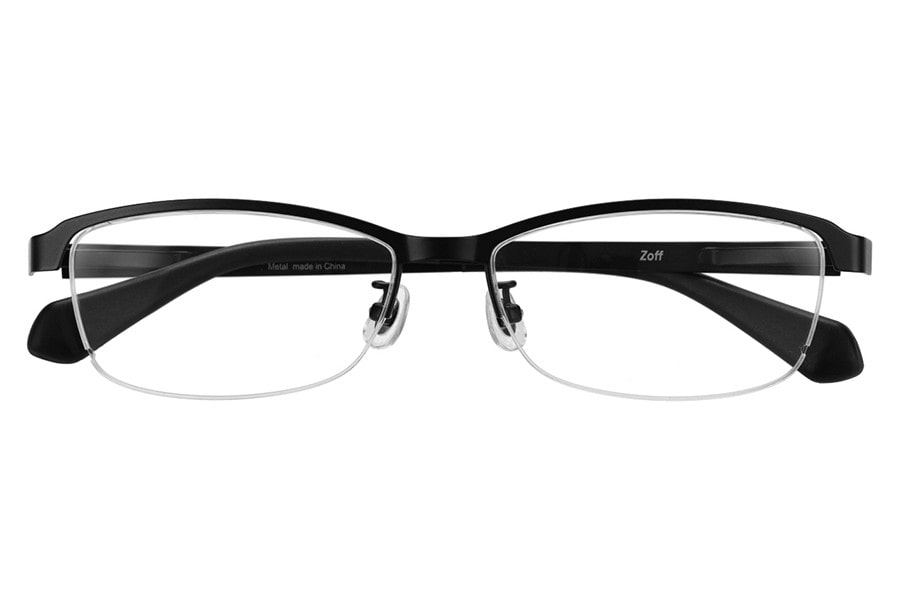 スクエア・ブラック(マット)のメガネ