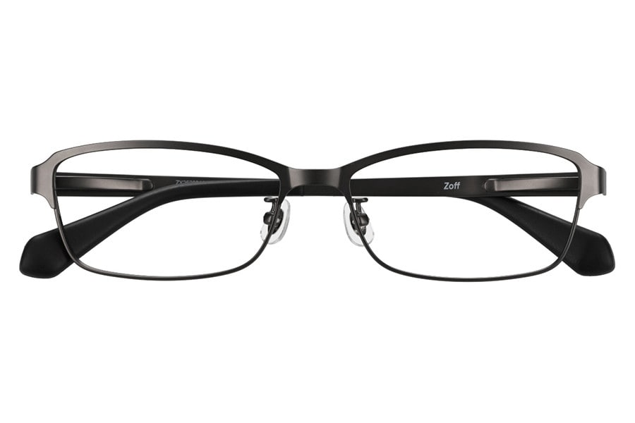 スクエア・グレー(ガンメタ)のメガネ