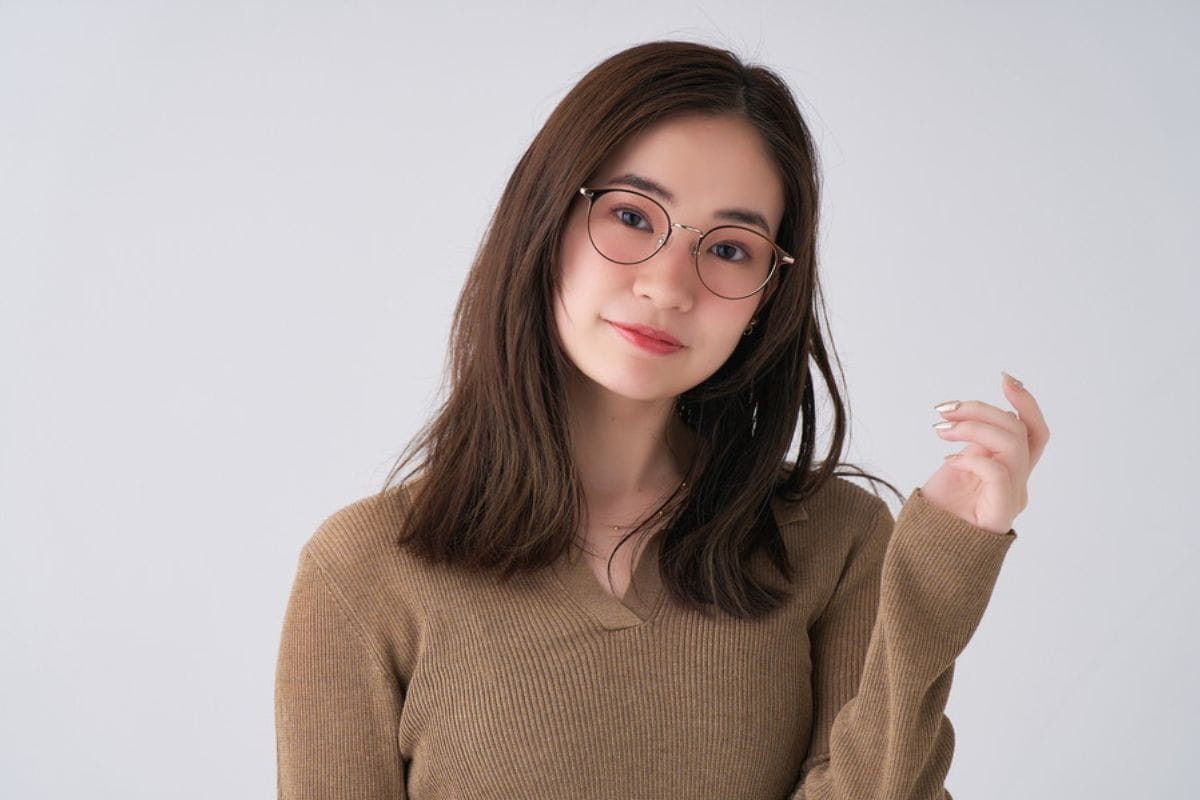 中顔面短縮みえメガネ