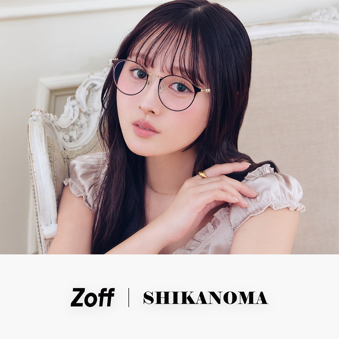 e.m.×zoffコラボメガネ★caphKBFtogaiaminitcaシアター Zoff」とジュエリーブランド「LOVE BY e.m.」とのコラボレーションアイ