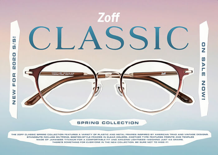 【未使用品＊定価5,500円】Zoff ゾフ CLASSIC クラシック　メガネ