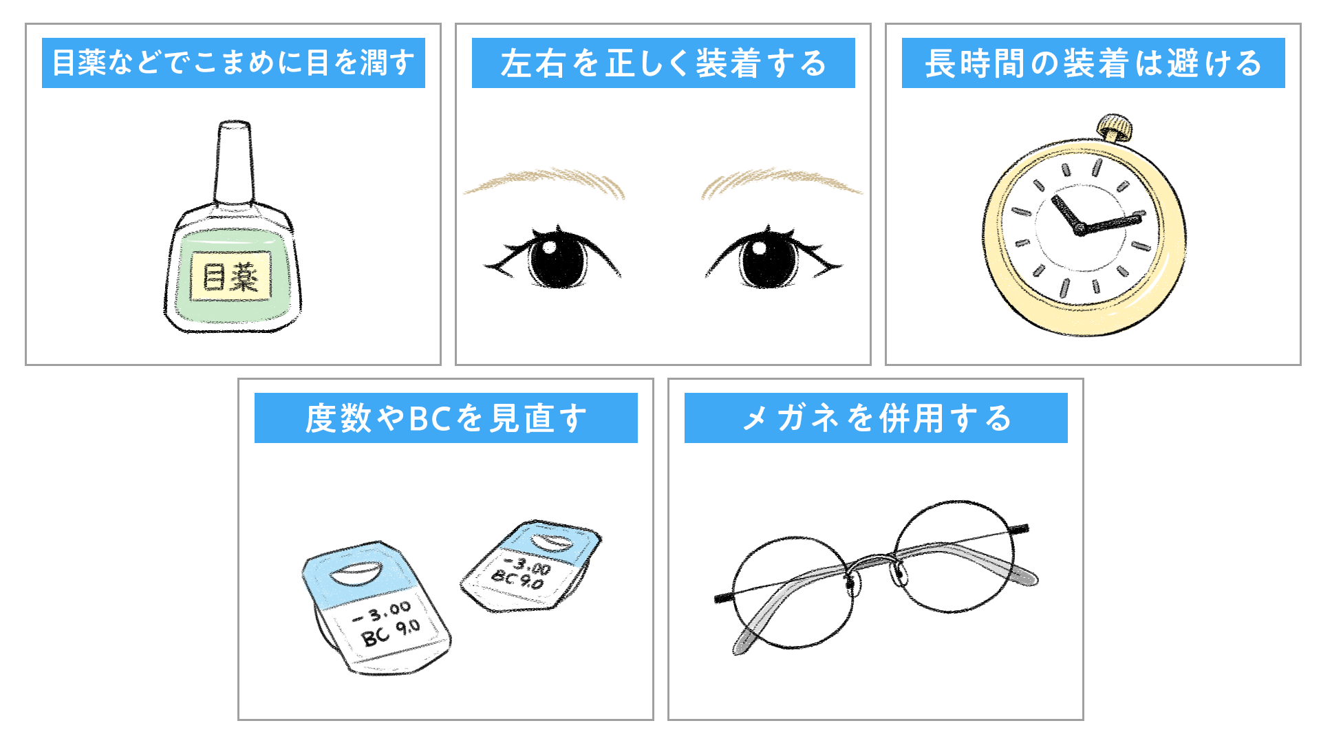 コンタクトレンズによる頭痛の対処法5選