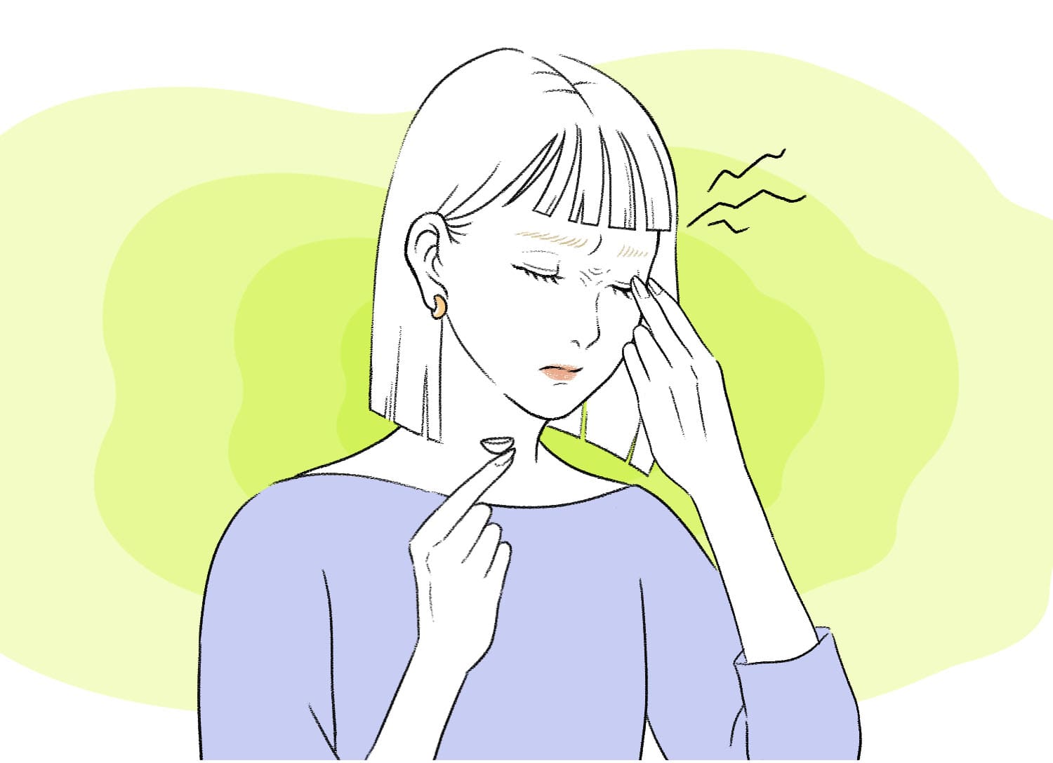 コンタクトレンズによる頭痛の原因・対処法!快適に過ごすためには?