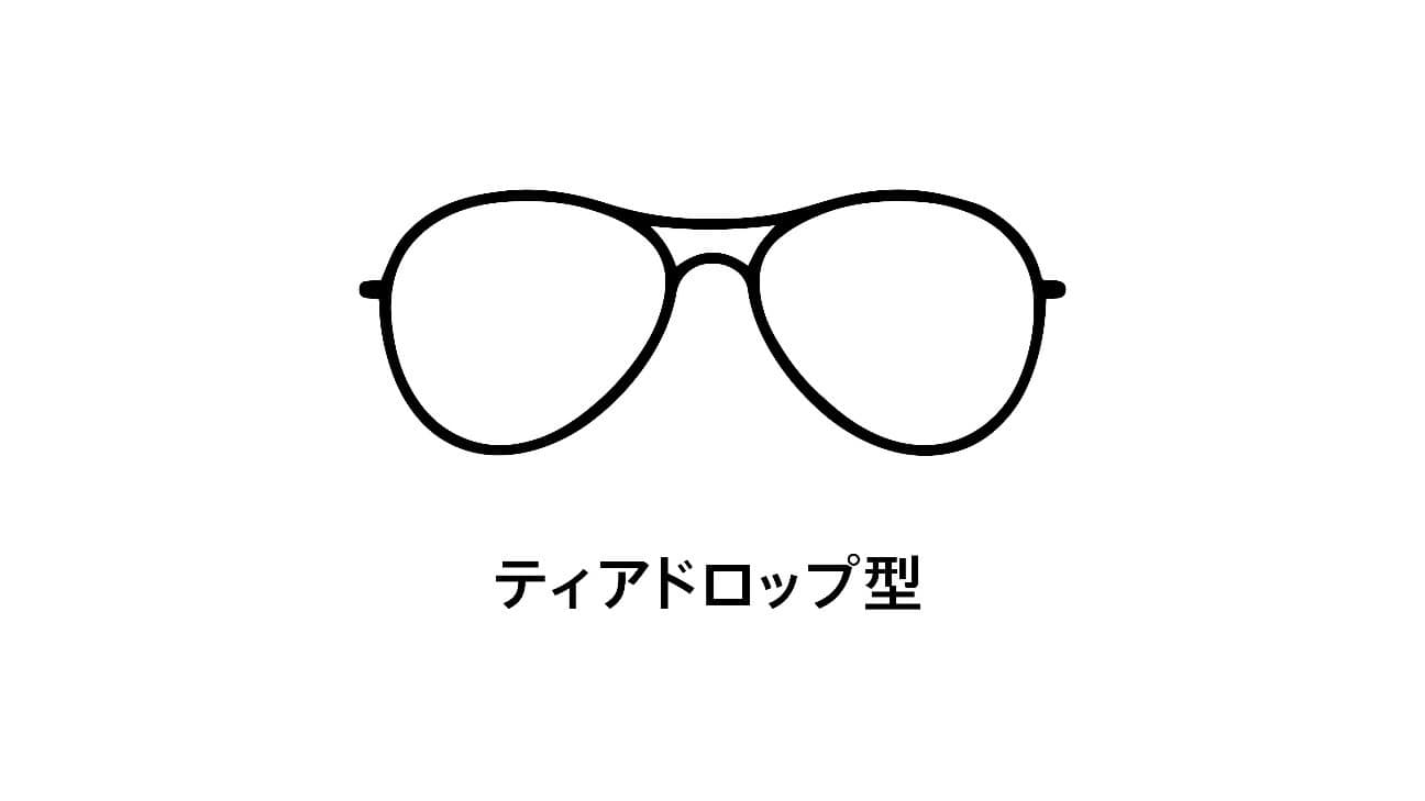ティアドロップ型