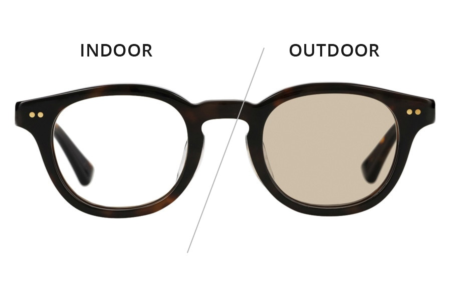 幅広いスタイルにフィットする調光サングラス