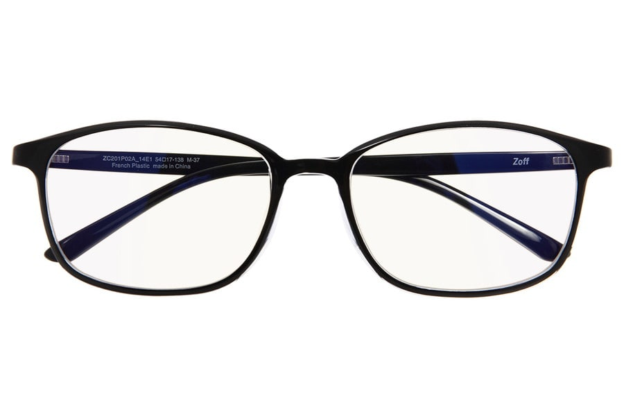 知的さを引き立てる定番シェイプでスマートにブルーライト対策！