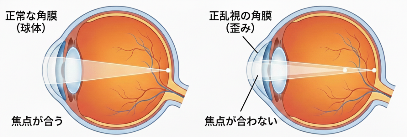 正乱視の角膜