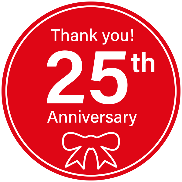 Thank you!25th Anniversary