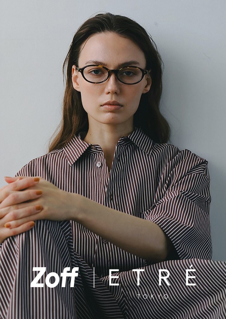 ETRETOKYO Zoff Oval Glasses メガネ　BEIGE Zoff｜ETRE TOKYO Oval Glasses(F BEIGE): グッズ │ ETRE TOKYO