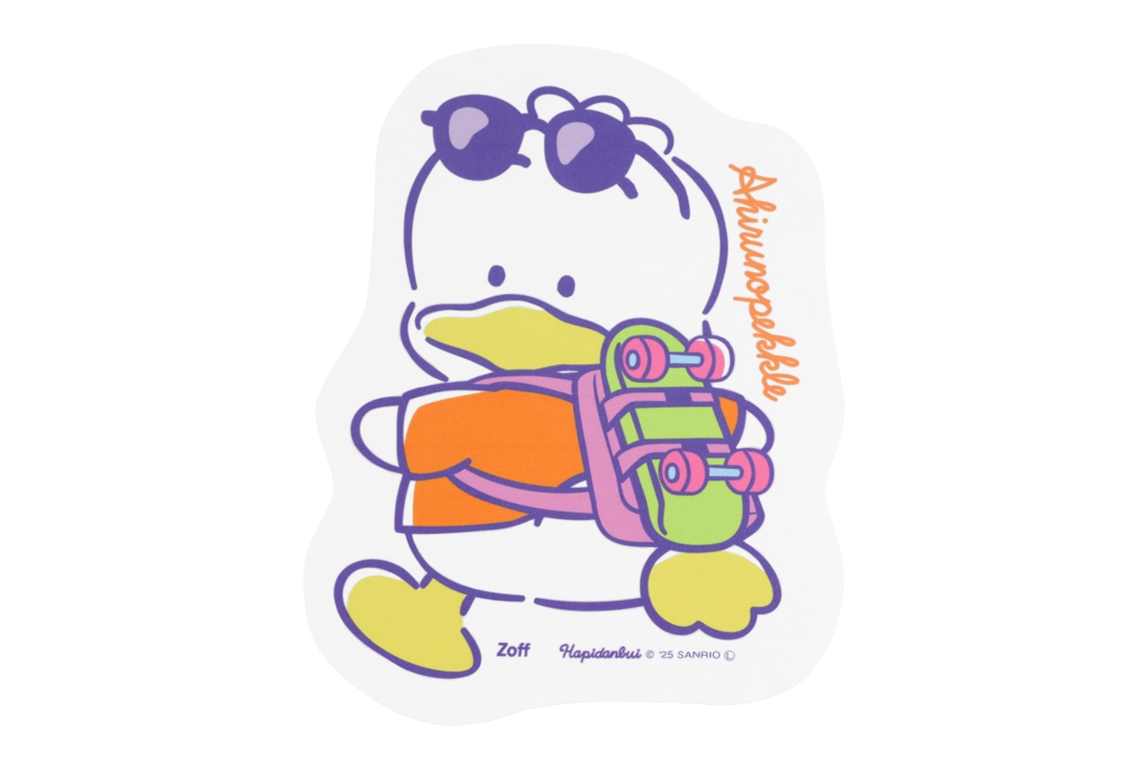 あひるのペックルのダイカットメガネ拭き