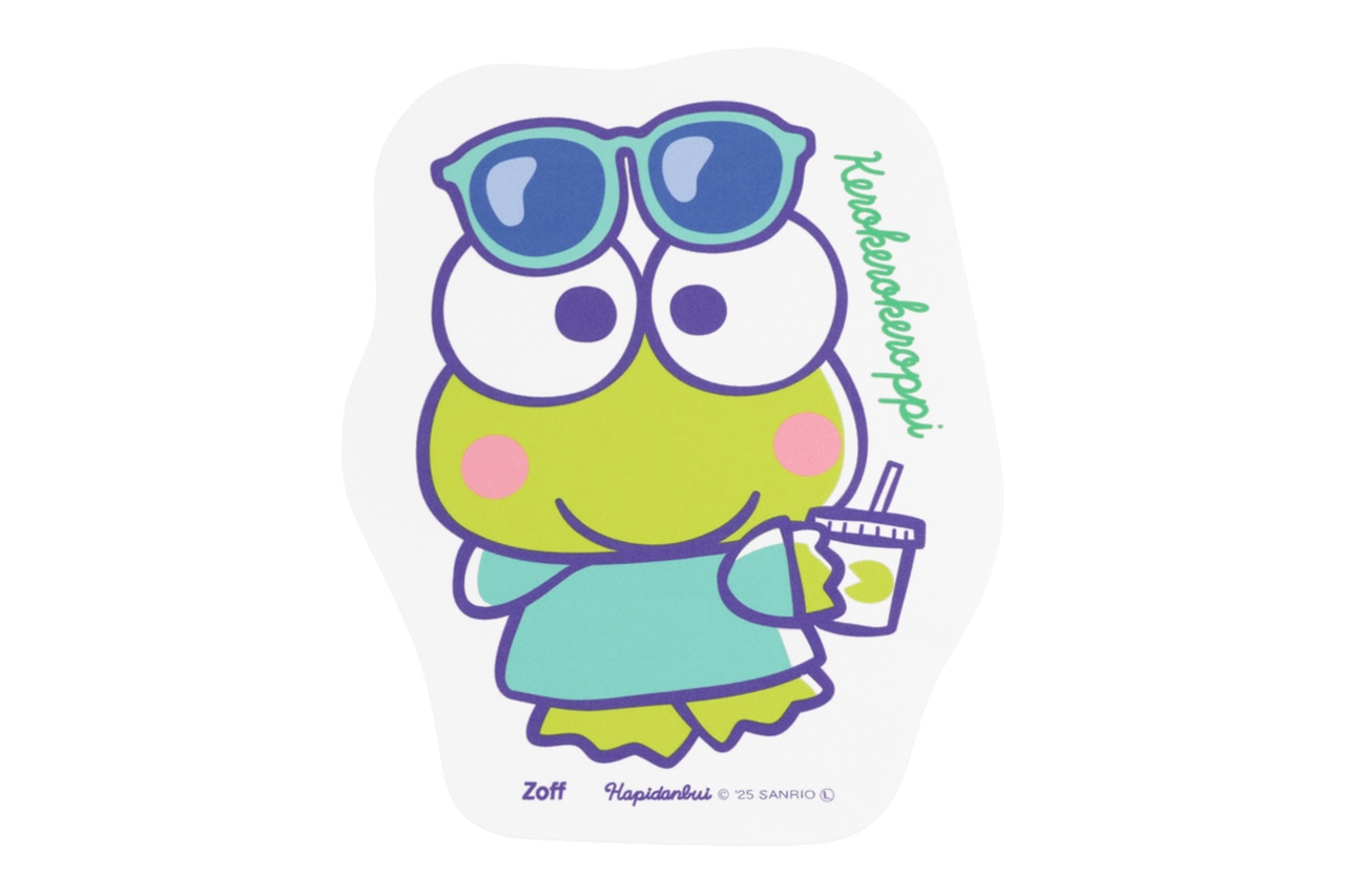 けろけろけろっぴのダイカットメガネ拭き