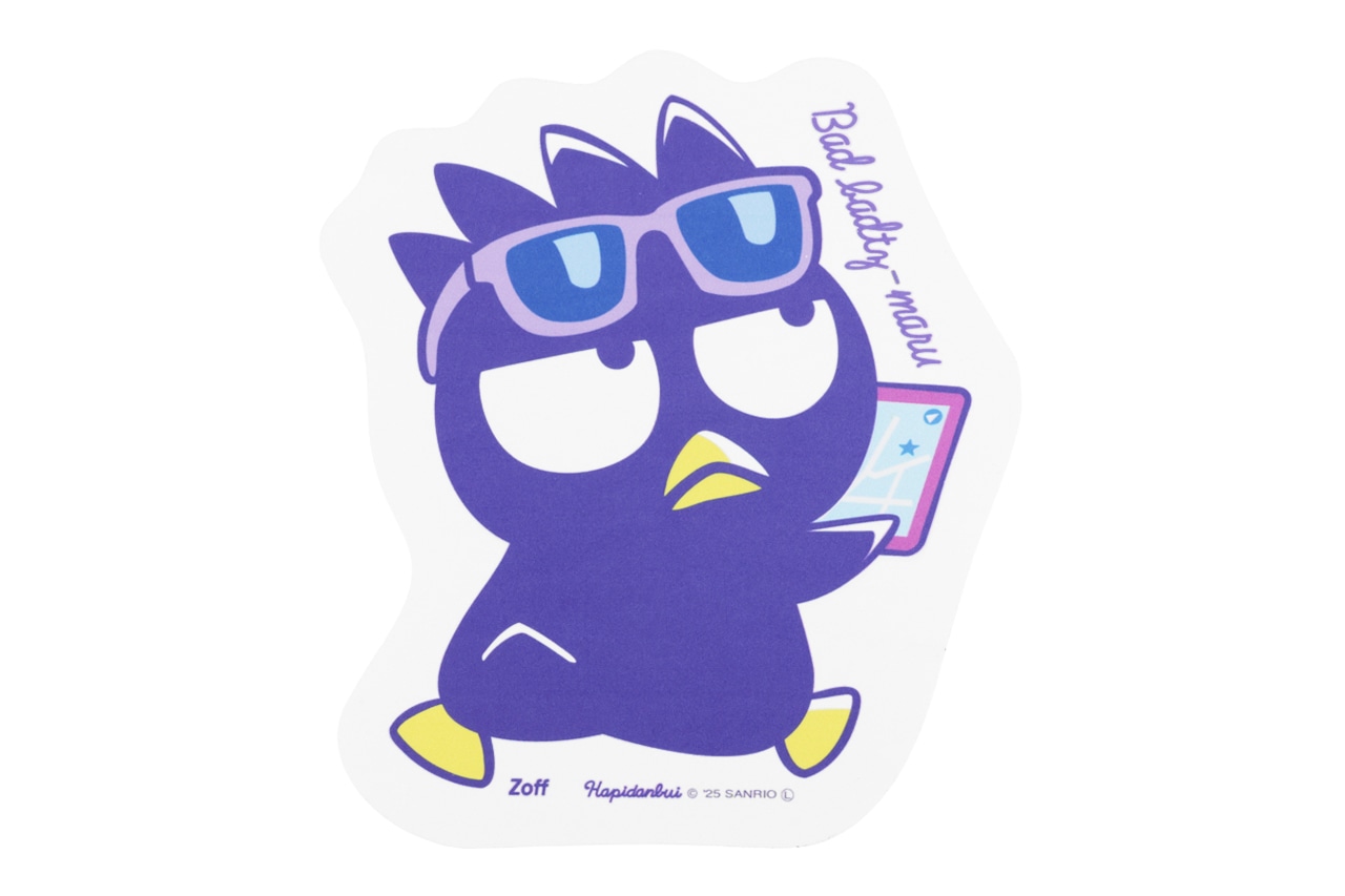 バッドばつ丸のダイカットメガネ拭き