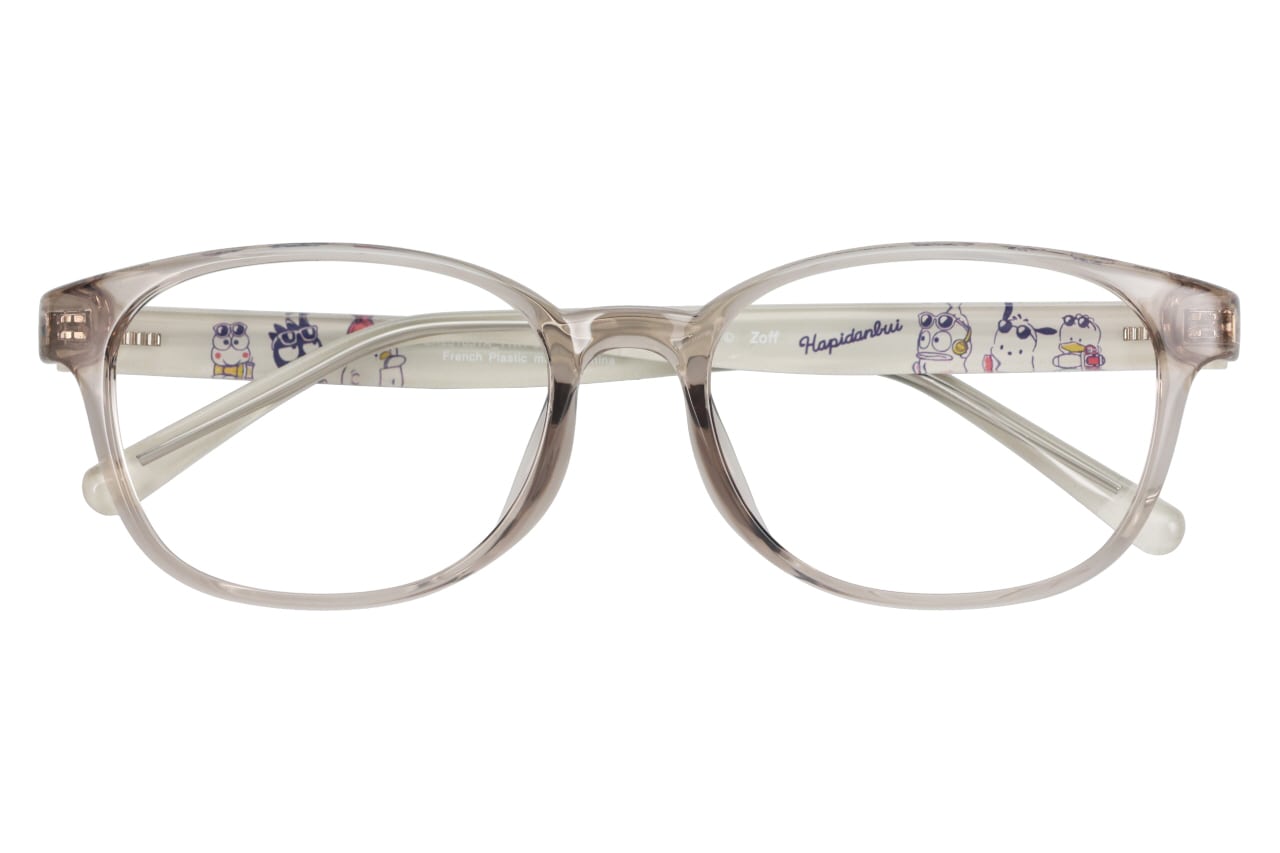 ウェリントン・グレー・はぴだんぶいのメガネ