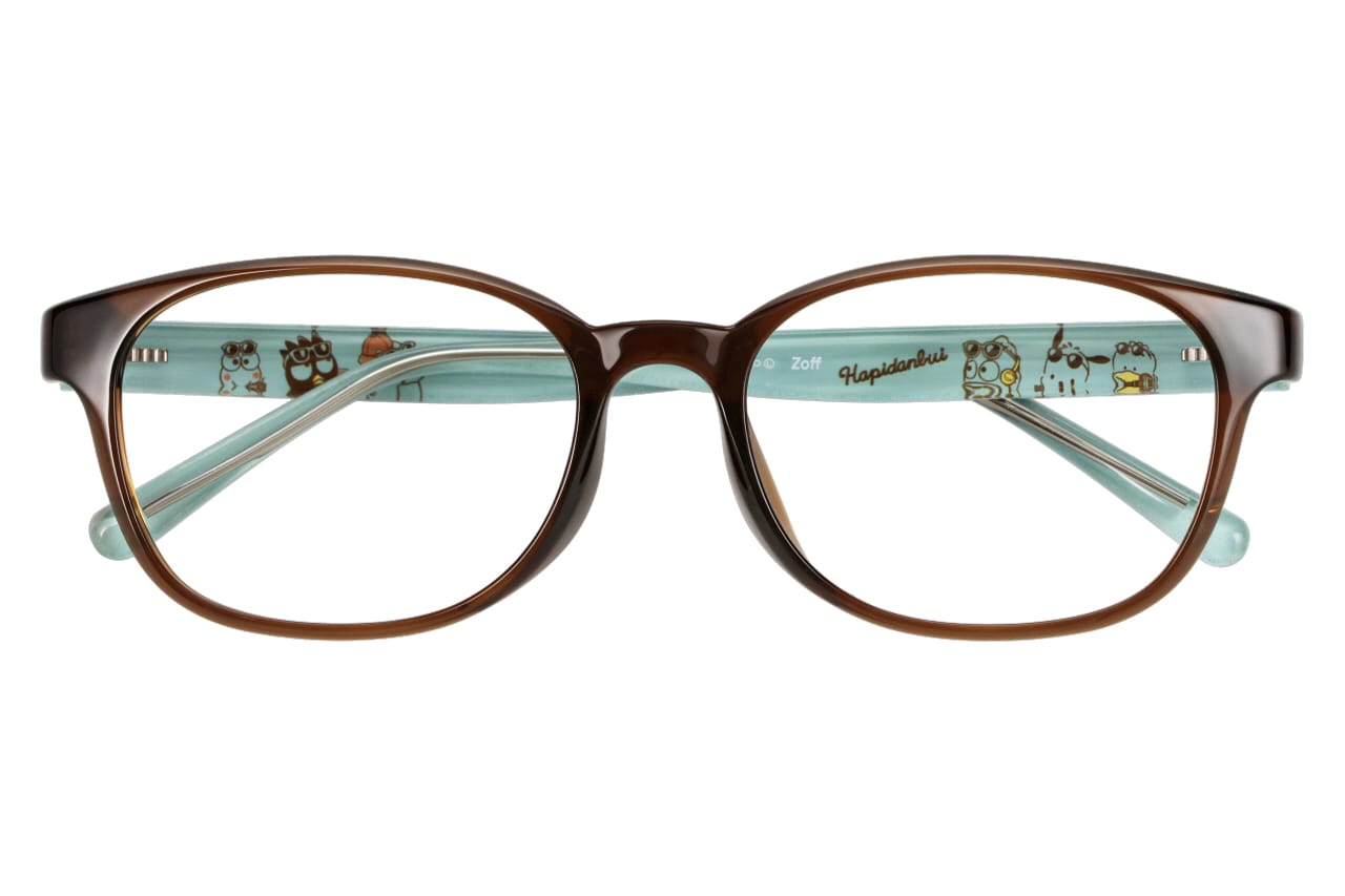 ウェリントン・ブラウン・はぴだんぶいのメガネ