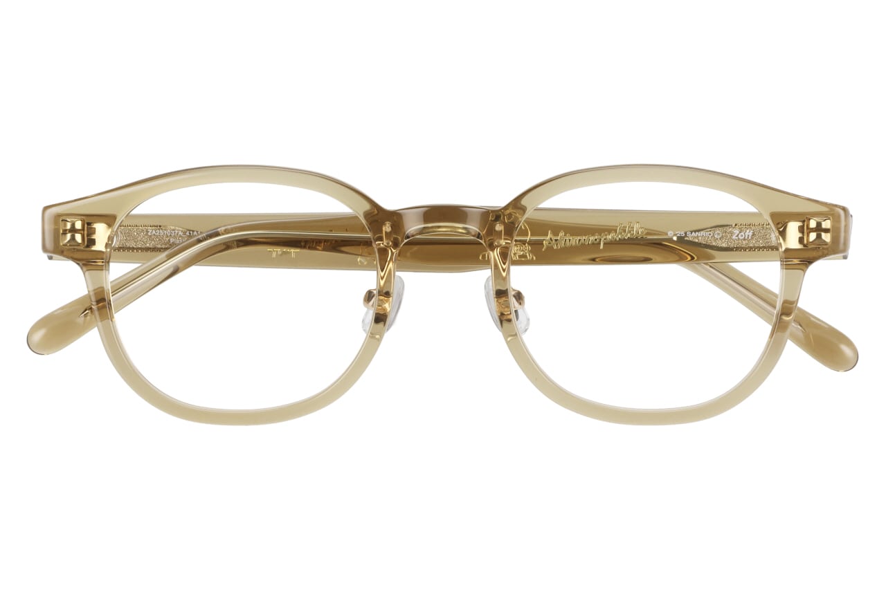 ボストン・ブラウン(ベージュ)・あひるのペックルのメガネ