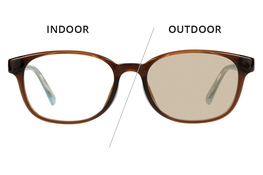 ウェリントン・ブラウン・はぴだんぶいの調光サングラス