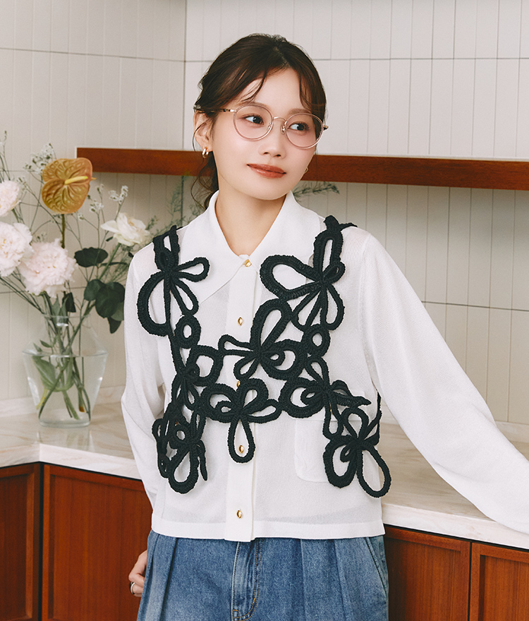 #1透明感アップメイクにおすすめ：着用写真