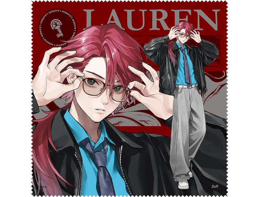 にじさんじ・ローレンの大判メガネ拭き