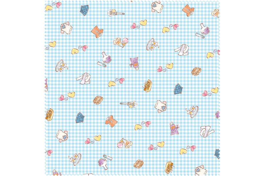 モチーフ総柄大判メガネ拭き 裏