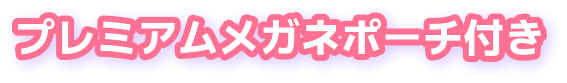 プレミアムメガネポーチ付き