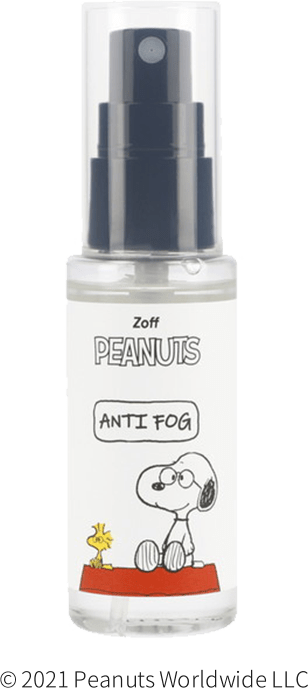 PEANUTSの除菌くもり止めスプレー