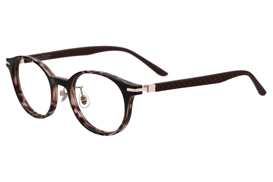 ボストン・レッド(デミ柄)・rubberfitのメガネ