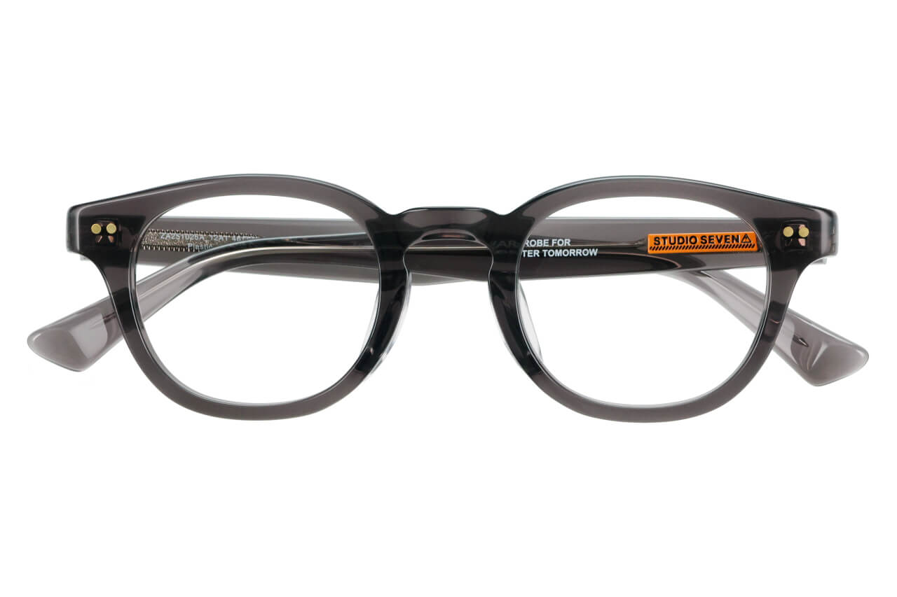 グレー(クリア) ウェリントンのメガネ