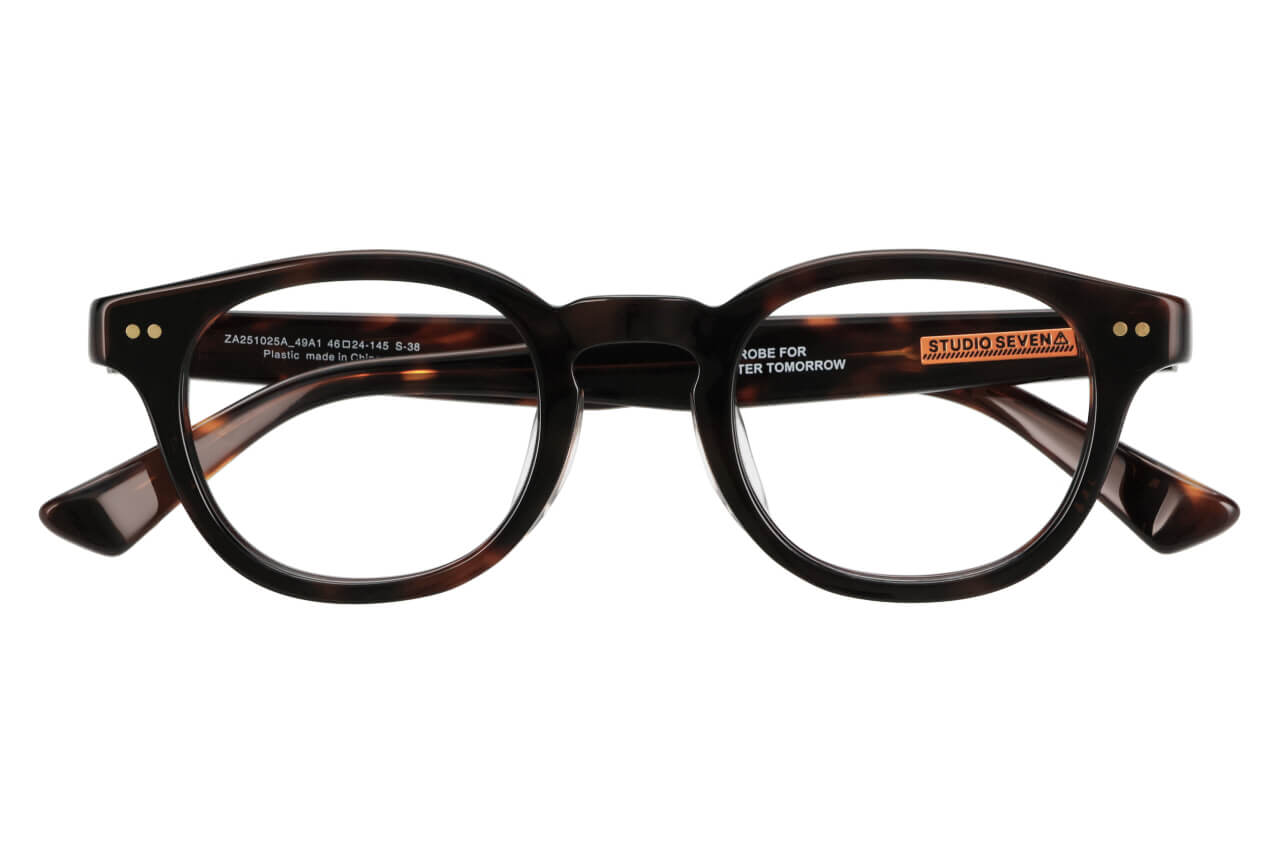 ブラウン(デミ柄) ウェリントンのメガネ