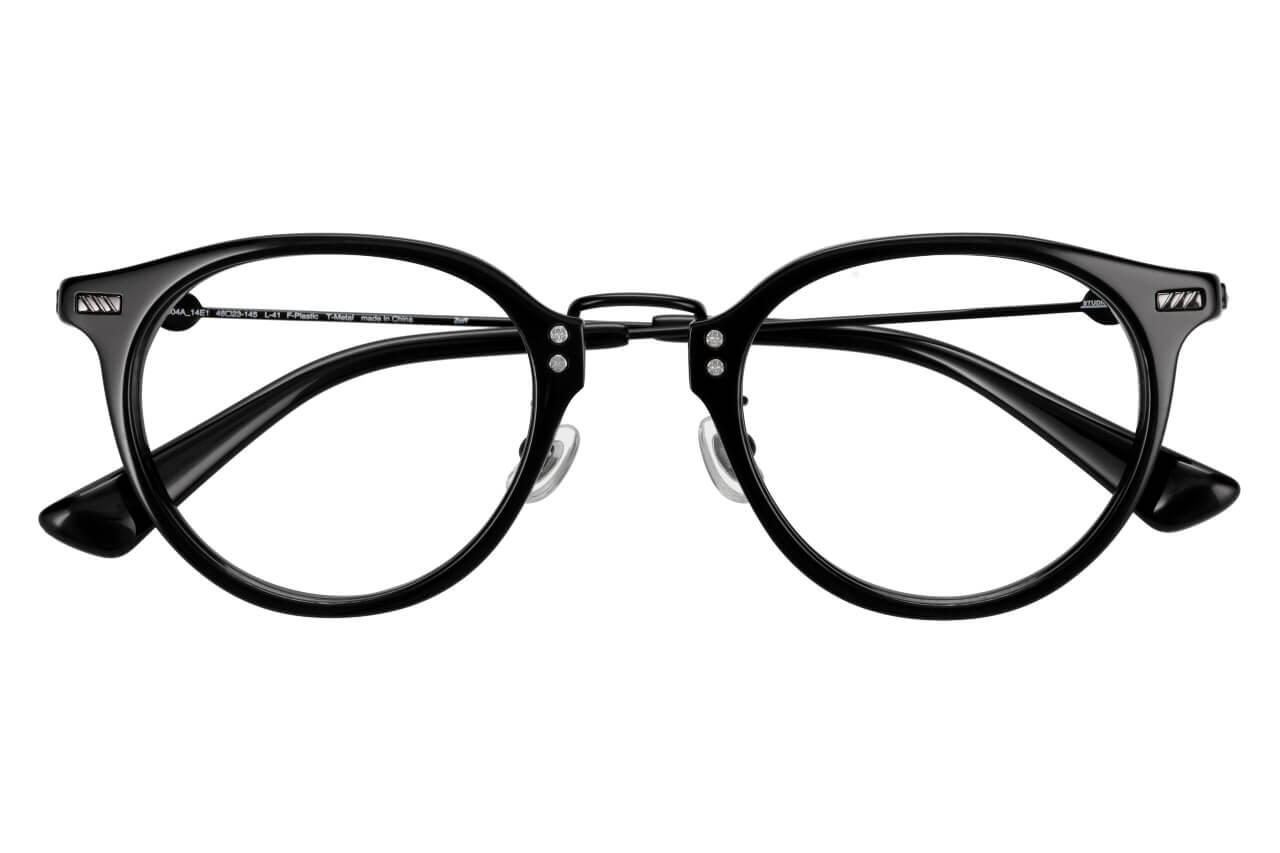 ブラック ボストンのメガネ