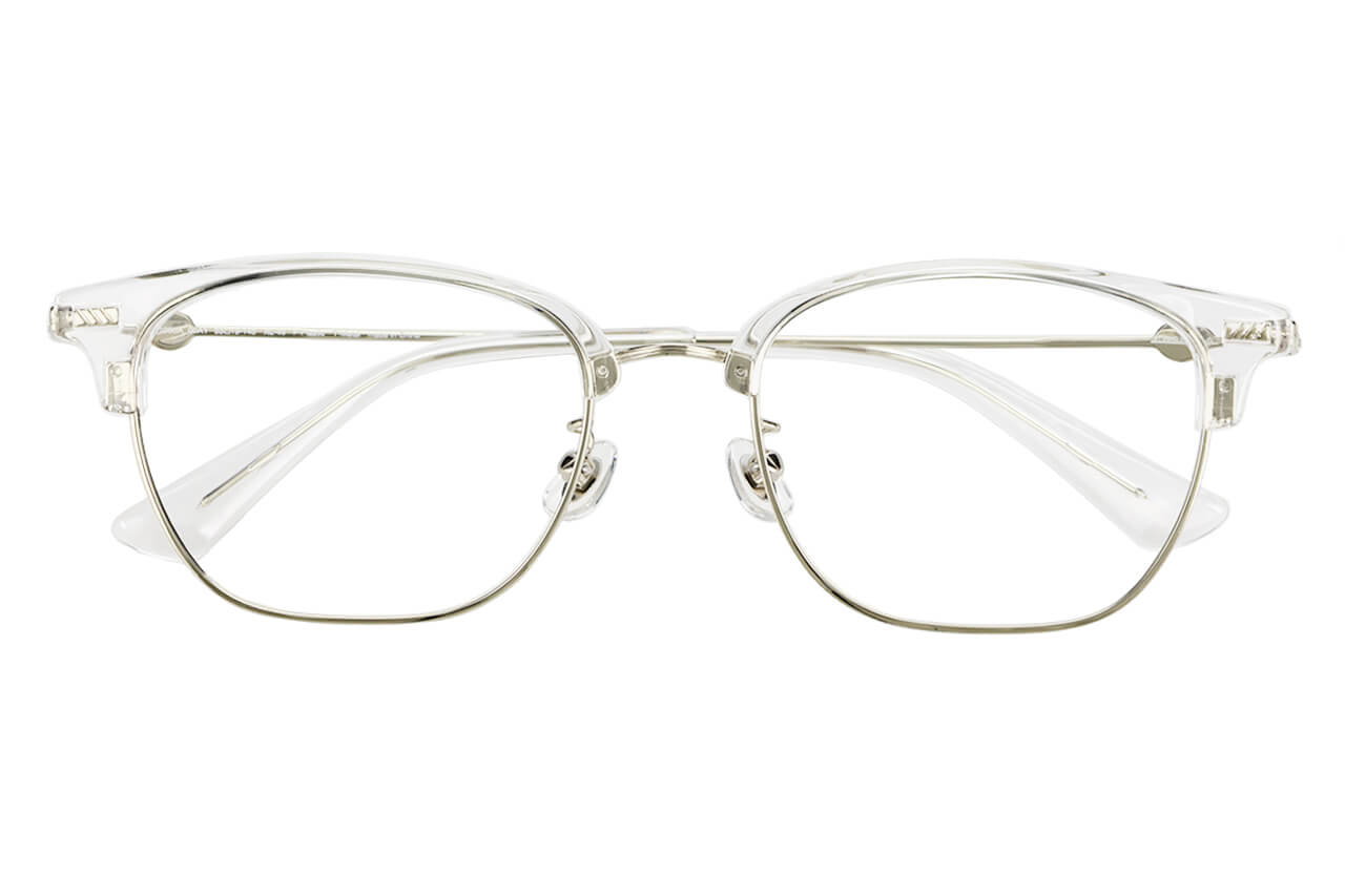 クリア ウェリントンのメガネ