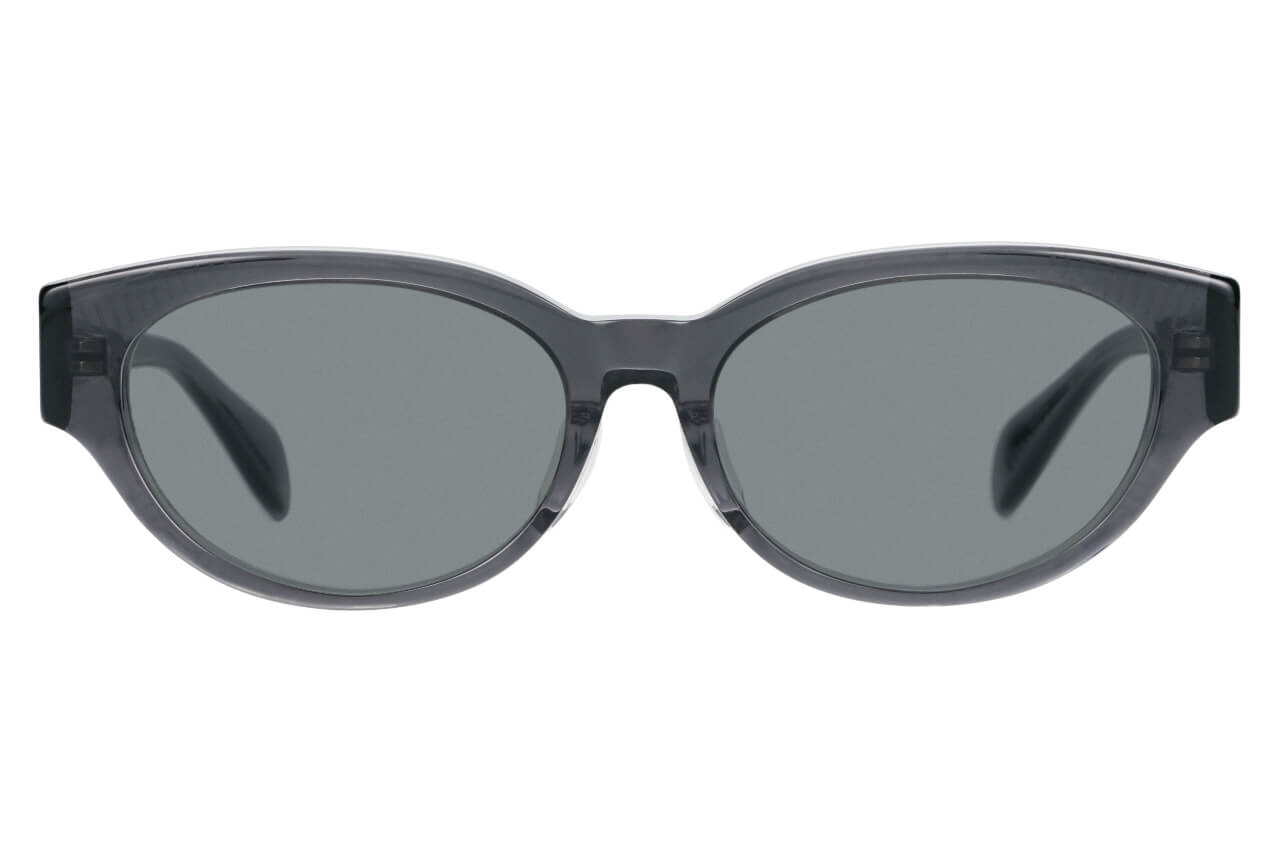 グレー(クリア) オーバルのサングラス