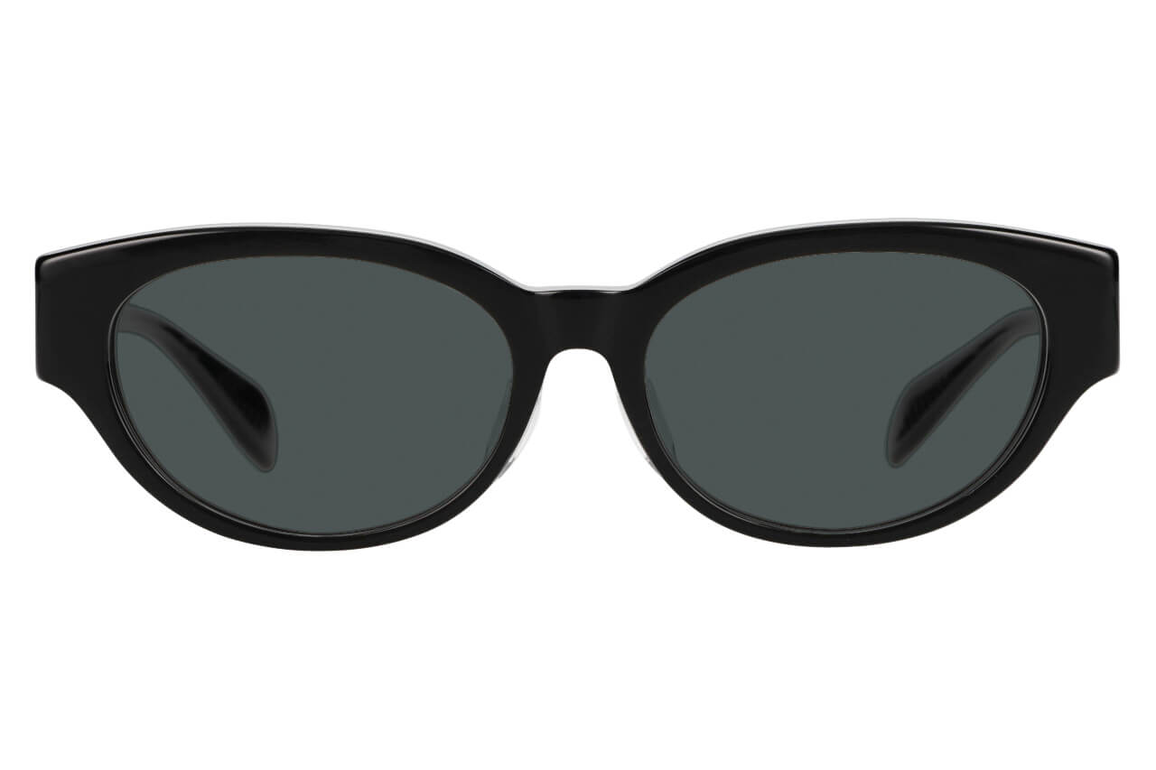 ブラック オーバルのサングラス