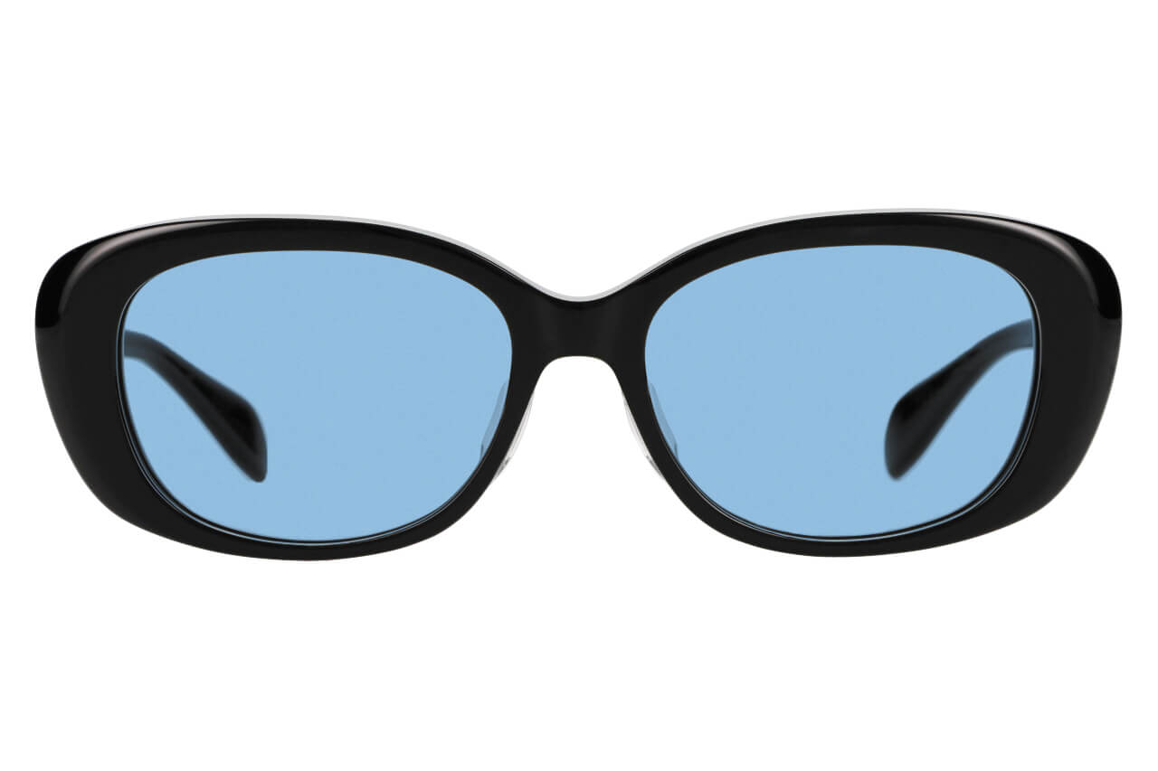 ブラック オーバルのサングラス