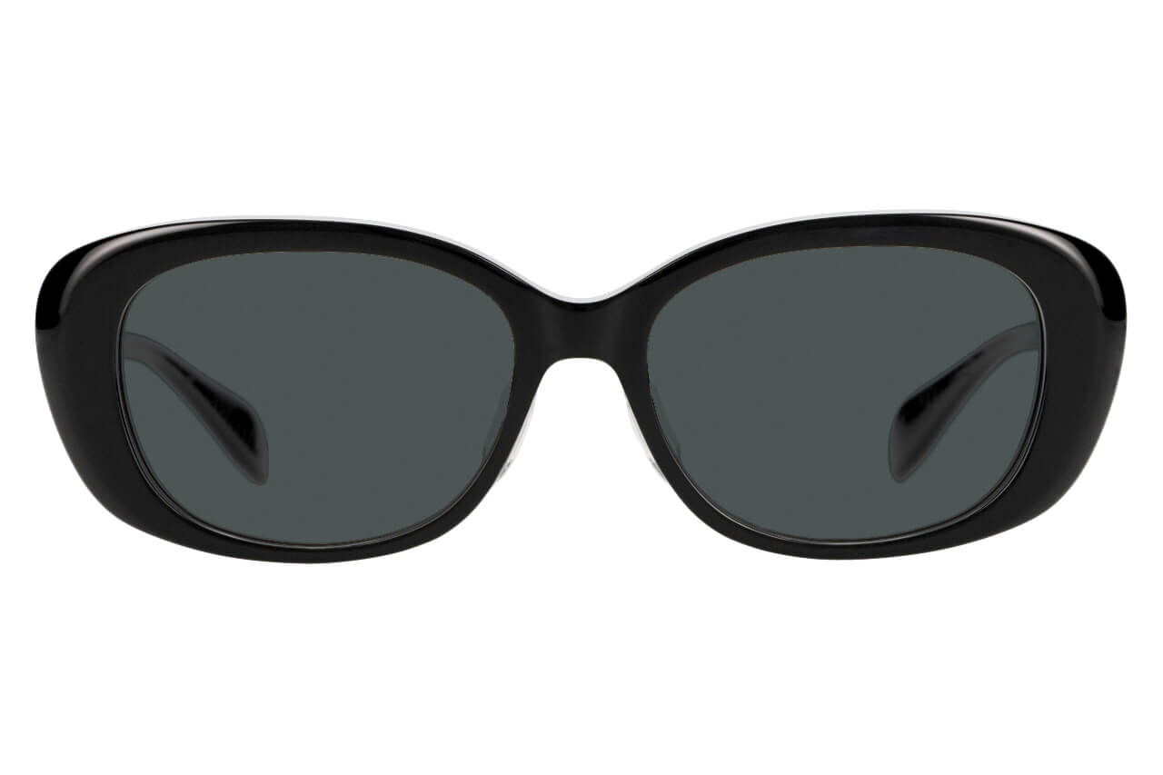 ブラック オーバルのサングラス