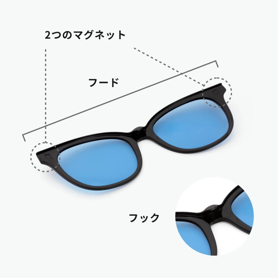 ZOFF ゾフ チタン製メガネ 紐付き 度なし透明レンズ メンズ ケース付き 通販