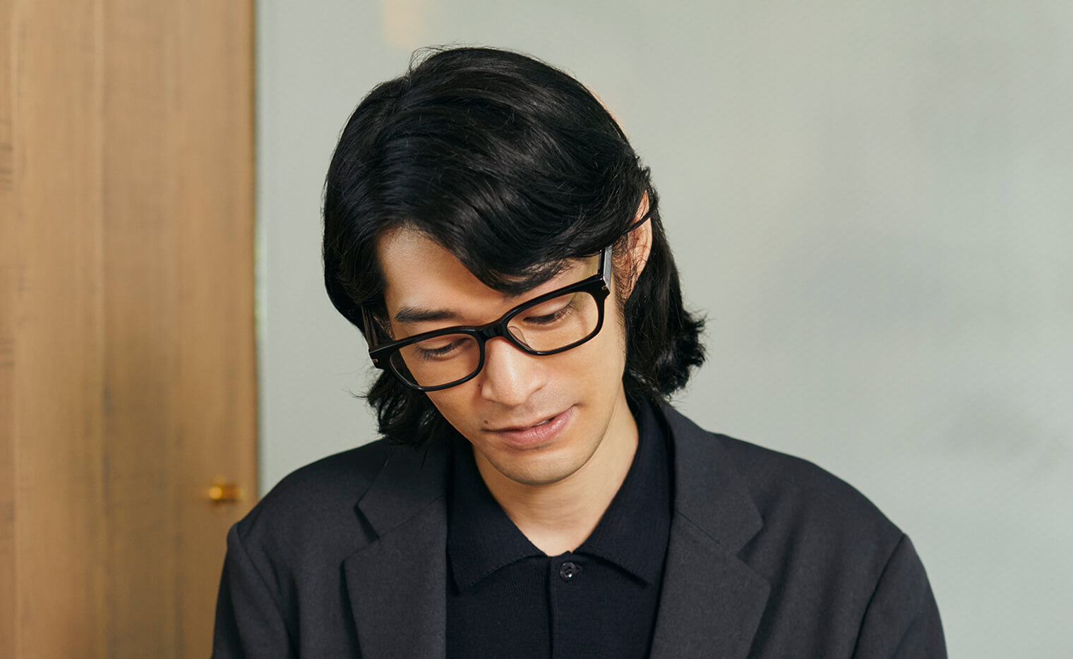 ブラック ウェリントンのメガネ