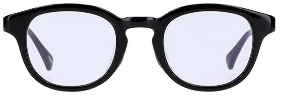 ブラック　ウェリントンのメガネ