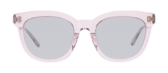 ピンク色 クリアカラー ウェリントンのサングラス